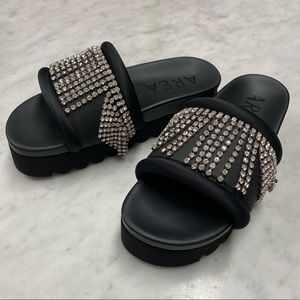 Area crystal embellished slides size 38